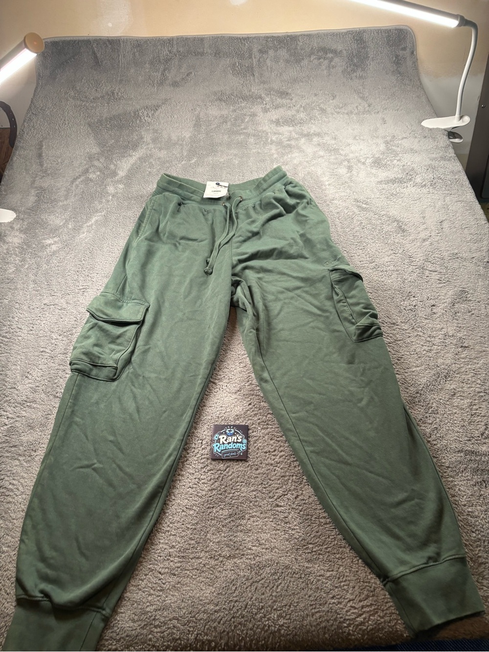 Champion Olive Green Cargo Sweatpants